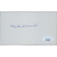 Mike Kreevich Chicago White Sox Signed 3x5 Index Card JSA Authenticated