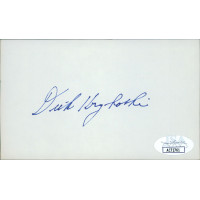 Dick Kryhoski Detroit Tigers Signed 3x5 Index Card JSA Authenticated Dick Kryhoski Detroit Tigers Signed 3x5 Index Card JSA Authenticated