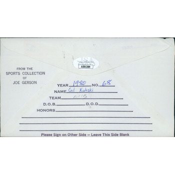 Gil Kubski California Angels Signed First Day Issue Cachet JSA Authenticated