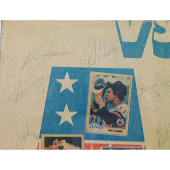 MLB All-Stars 1978 Signed Matted Newspaper by 32 Players JSA Authenticated