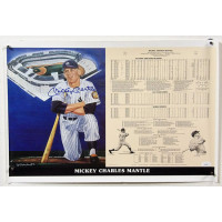 Mickey Mantle New York Yankees Signed 14x21 Cope Enterprise Poster JSA Authentic