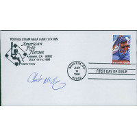 Chuck McElroy Anaheim Angels Signed First Day Issue Cachet JSA Authenticated Chuck McElroy Anaheim Angels Signed First Day Issue Cachet JSA Authenticated