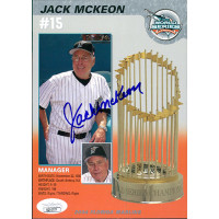 Jack Mckeon Florida Marlins Signed 5x7 Promo JSA Authenticated Jack Mckeon Florida Marlins Signed 5x7 Promo JSA Authenticated