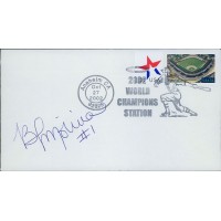 Bengie Molina Anaheim Angels Signed First Day Issue Cachet JSA Authenticated