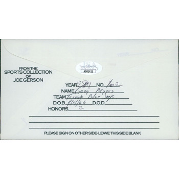 Greg Myers California Angels Signed First Day Issue Cachet JSA Authenticated