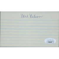 Mel Nelson St. Louis Cardinals Signed 3x5 Index Card JSA Authenticated