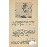 Don Newcombe Brooklyn Dodgers Signed 4x6.5 Newspaper Cut Page JSA Authenticated Don Newcombe Brooklyn Dodgers Signed 4x6.5 Newspaper Cut Page JSA Authenticated