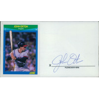 John Orton California Angels Signed First Day Issue Cachet JSA Authenticated