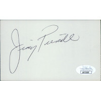 Jimmy Piersall Boston Red Sox Signed 3x5 Index Card JSA Authenticated Jimmy Piersall Boston Red Sox Signed 3x5 Index Card JSA Authenticated