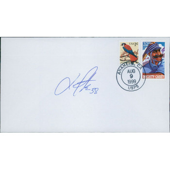 Lou Pote Anaheim Angels Signed First Day Issue Cachet JSA Authentic Lou Pote Anaheim Angels Signed First Day Issue Cachet JSA Authentic