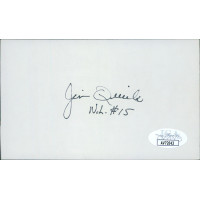 Jim Quick Major League Baseball Umpire Signed 3x5 Index Card JSA Authenticated Jim Quick Major League Baseball Umpire Signed 3x5 Index Card JSA Authenticated