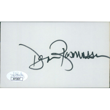 Dennis Rasmussen New York Yankees Signed 3x5 Index Card JSA Authenticated Dennis Rasmussen New York Yankees Signed 3x5 Index Card JSA Authenticated