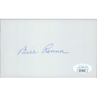 Bill Renna Red Sox Yankees Signed 3x5 Index Card JSA Authenticated Bill Renna Red Sox Yankees Signed 3x5 Index Card JSA Authenticated