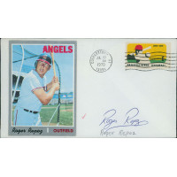 Roger Repoz California Angels Signed First Day Issue Cachet JSA Authenticated