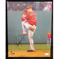 Garrett Richards Los Angeles Angels Signed 11x14 Canvas Photo JSA Authenticated