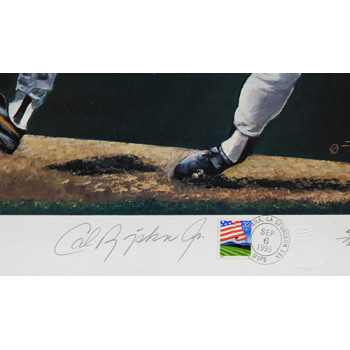 Cal Ripken Jr. Orioles Signed 18x24 LE 2130 SE 100 Lithograph JSA Authenticated