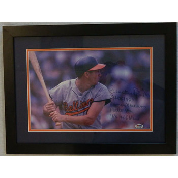Brooks Robinson Baltimore Orioles Signed 11x14 Canvas Framed PSA Authenticated Brooks Robinson Baltimore Orioles Signed 11x14 Canvas Framed PSA Authenticated