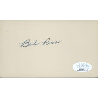 Bob Ross Washington Senators Signed 3x5 Index Card JSA Authenticated Bob Ross Washington Senators Signed 3x5 Index Card JSA Authenticated