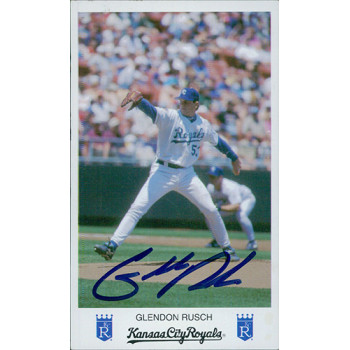 Glendon Rusch Kansas City Royals Signed 3x5 Photo Card JSA Authenticated Glendon Rusch Kansas City Royals Signed 3x5 Photo Card JSA Authenticated