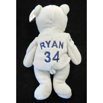 Nolan Ryan Signed Hall Of Fame Class Of 99 Bear Reggie Jackson Company Authentic