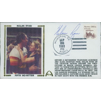 Nolan Ryan Astros Signed Fifth No-Hitter Limited Edition Cachet JSA Authentic