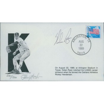 Nolan Ryan Texas Rangers Signed 5,000 Strick Out Limited Edition Cachet JSA Auth Nolan Ryan Texas Rangers Signed 5,000 Strick Out Limited Edition Cachet JSA Auth