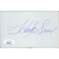 Hank Sauer Chicago Cubs Signed 3x5 Index Card JSA Authenticated Hank Sauer Chicago Cubs Signed 3x5 Index Card JSA Authenticated
