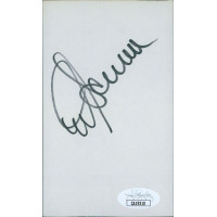 Mike Scioscia Los Angeles Angels Dodgers Signed 3x5 Index Card JSA Authenticated