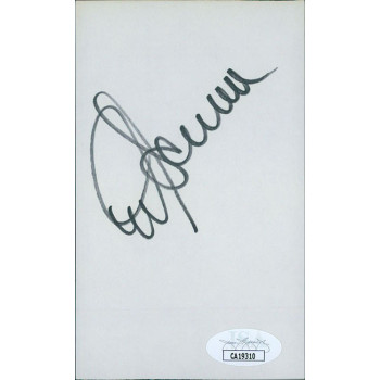 Mike Scioscia Los Angeles Angels Dodgers Signed 3x5 Index Card JSA Authenticated