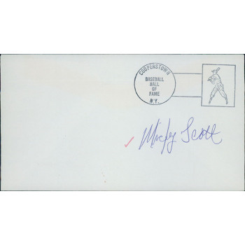 Mickey Scott California Angels Signed First Day Issue Cachet JSA Authenticated