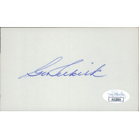 George Selkirk New York Yankees Signed 3x5 Index Card JSA Authenticated George Selkirk New York Yankees Signed 3x5 Index Card JSA Authenticated