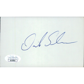 Dick Selma New York Mets Signed 3x5 Index Card JSA Authenticated Dick Selma New York Mets Signed 3x5 Index Card JSA Authenticated