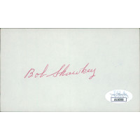 Bob Shawkey New York Yankees Signed 3x5 Index Card JSA Authenticated Bob Shawkey New York Yankees Signed 3x5 Index Card JSA Authenticated