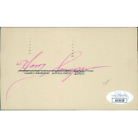 Harry Simpson Cleveland Indians Signed 3x5 Post Card JSA Authenticated Harry Simpson Cleveland Indians Signed 3x5 Post Card JSA Authenticated