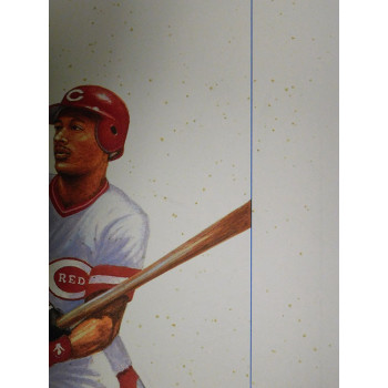 Slugfest Darryl Strawberry Eric Davis Signed 18x24 Lithograph JSA Authenticated