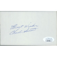 Charley Smith Chicago White Sox Signed 3x5 Index Card JSA Authenticated Charley Smith Chicago White Sox Signed 3x5 Index Card JSA Authenticated