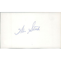 Wes Stock Kansas City Athletics Signed 3x5 Index Card JSA Authenticated Wes Stock Kansas City Athletics Signed 3x5 Index Card JSA Authenticated