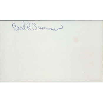 Carl Sumner Boston Red Sox Signed 3x5 Index Card PSA Authenticated Carl Sumner Boston Red Sox Signed 3x5 Index Card PSA Authenticated