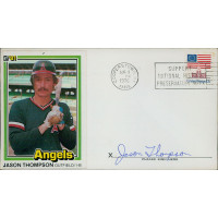 Jason Thompson California Angels Signed First Day Issue Cachet JSA Authenticated Jason Thompson California Angels Signed First Day Issue Cachet JSA Authenticated