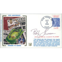 Bobby Thomson Signed Dodgers Giants First Day Issue Cachet JSA Authenticated Bobby Thomson Signed Dodgers Giants First Day Issue Cachet JSA Authenticated
