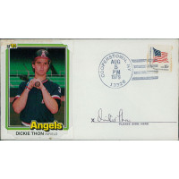 Dickie Thon California Angels Signed First Day Issue Cachet JSA Authenticated Dickie Thon California Angels Signed First Day Issue Cachet JSA Authenticated