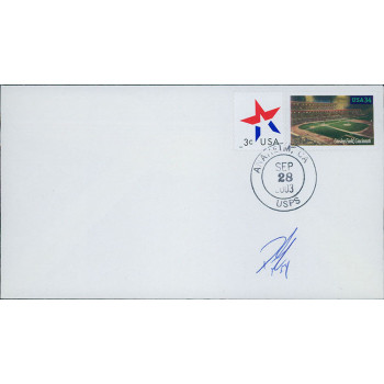 Derrick Turnbow Milwaukee Brewer Signed First Day Issue Cachet JSA Authentic