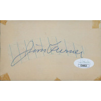Jim Turner New York Yankees Signed Cut 3x5 Index Card JSA Authenticated Jim Turner New York Yankees Signed Cut 3x5 Index Card JSA Authenticated