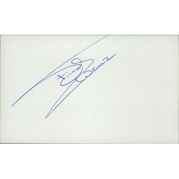 Fred Wenz Boston Red Sox Signed 3x5 Index Card PSA Authenticated