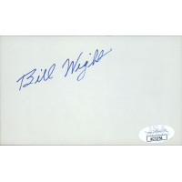 Bill Wight Baltimore Orioles Signed 3x5 Index Card JSA Authenticated Bill Wight Baltimore Orioles Signed 3x5 Index Card JSA Authenticated