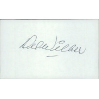 Del Wilber St. Louis Cardinals Signed 3x5 Index Card PSA Authenticated Del Wilber St. Louis Cardinals Signed 3x5 Index Card PSA Authenticated