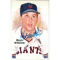 Hoyt Wilhelm New York Giants Signed Perez Steele HOF Postcard JSA Authenticated Hoyt Wilhelm New York Giants Signed Perez Steele HOF Postcard JSA Authenticated
