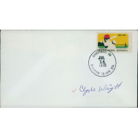Clyde Wright California Angels Signed First Day Issue Cachet JSA Authenticated Clyde Wright California Angels Signed First Day Issue Cachet JSA Authenticated