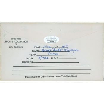 Butch Wynegar California Angels Signed First Day Issue Cachet JSA Authenticated