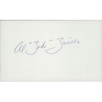 Al Zarilla Boston Red Sox Signed 3x5 Index Card PSA Authenticated